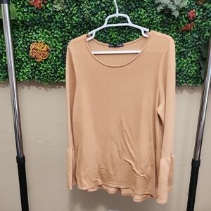 Tresics Camel Long Sleeve Top
